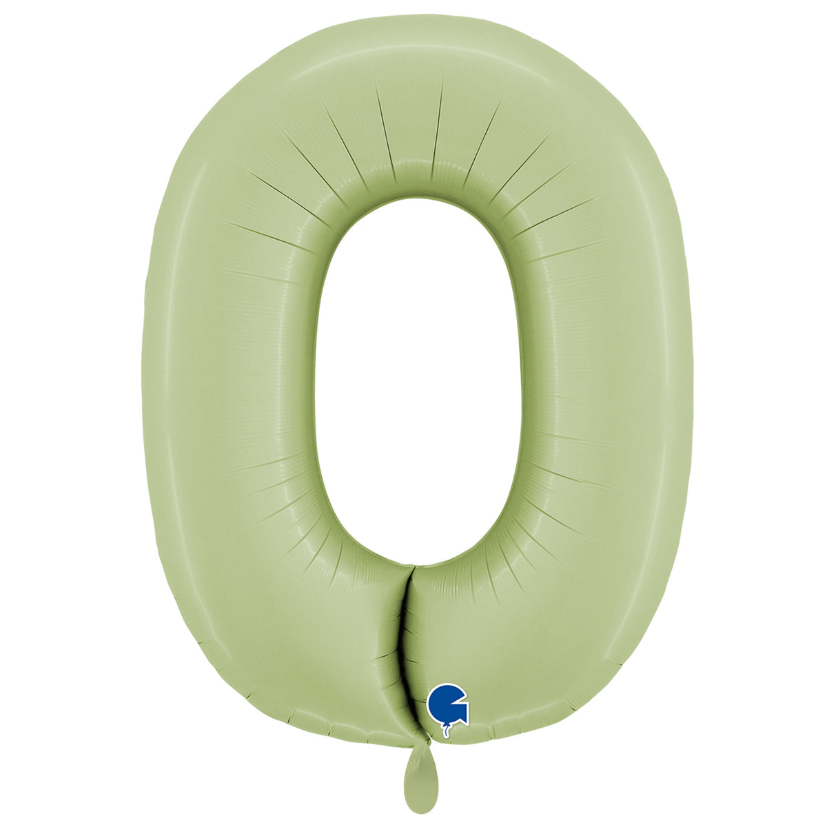 1 Balloon XXL - Number 0 - Satin Olive Green