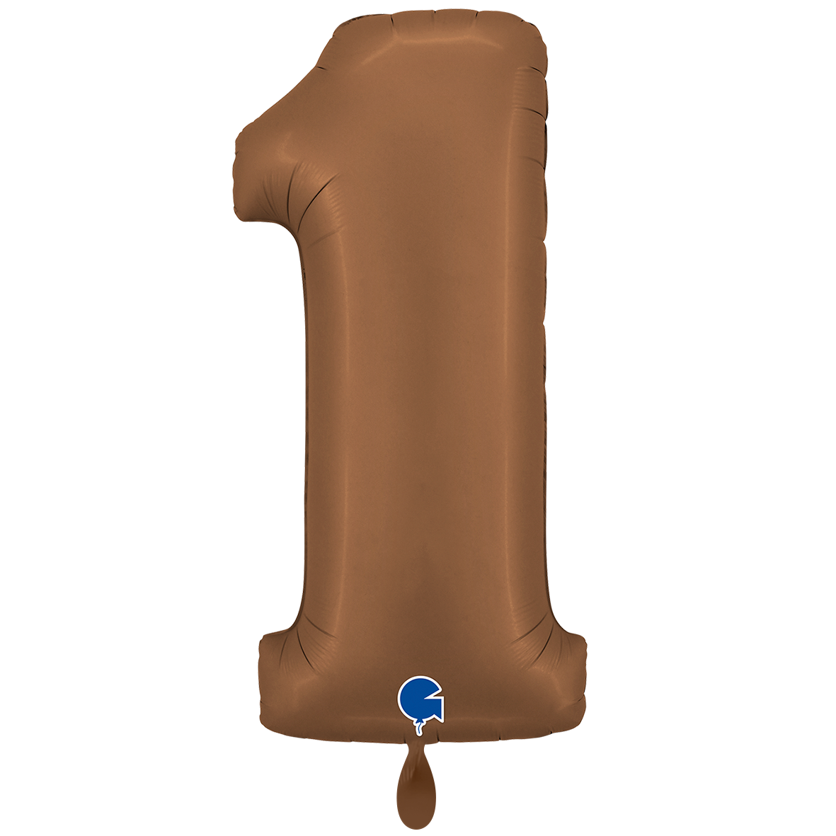 1 Balloon XXL - Number 1 - Satin Chocolate