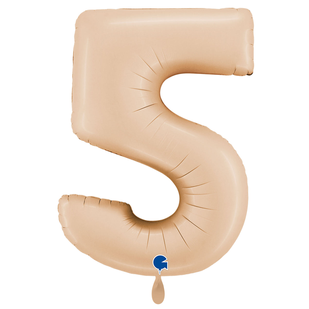 1 Balloon XXL - Number 5 - Satin Nude