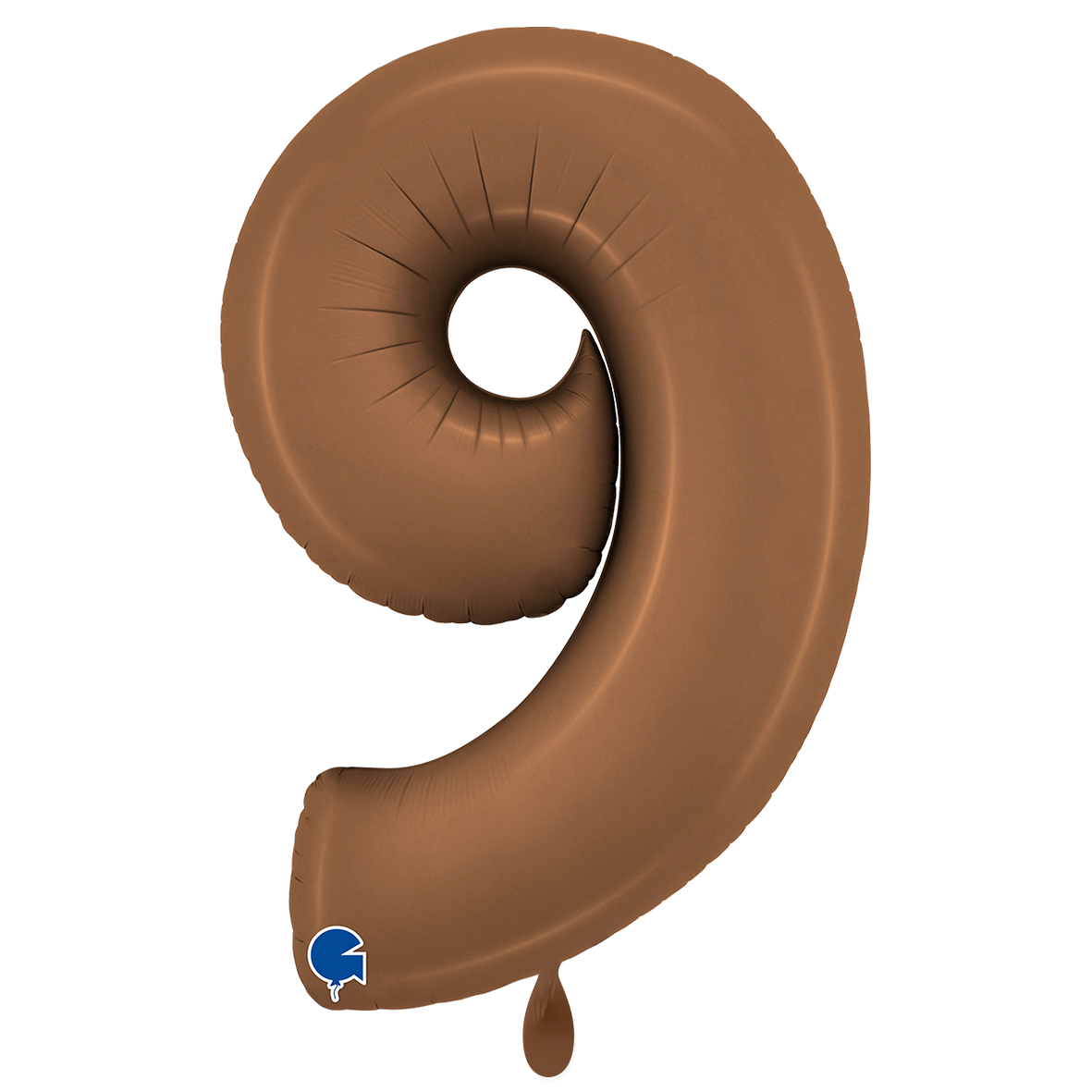 1 Balloon XXL - Number 9 - Satin Chocolate