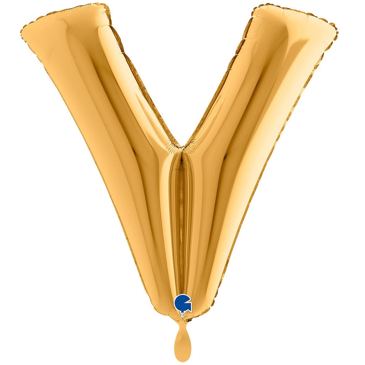 1 Balloon XXL - Letter V - Gold