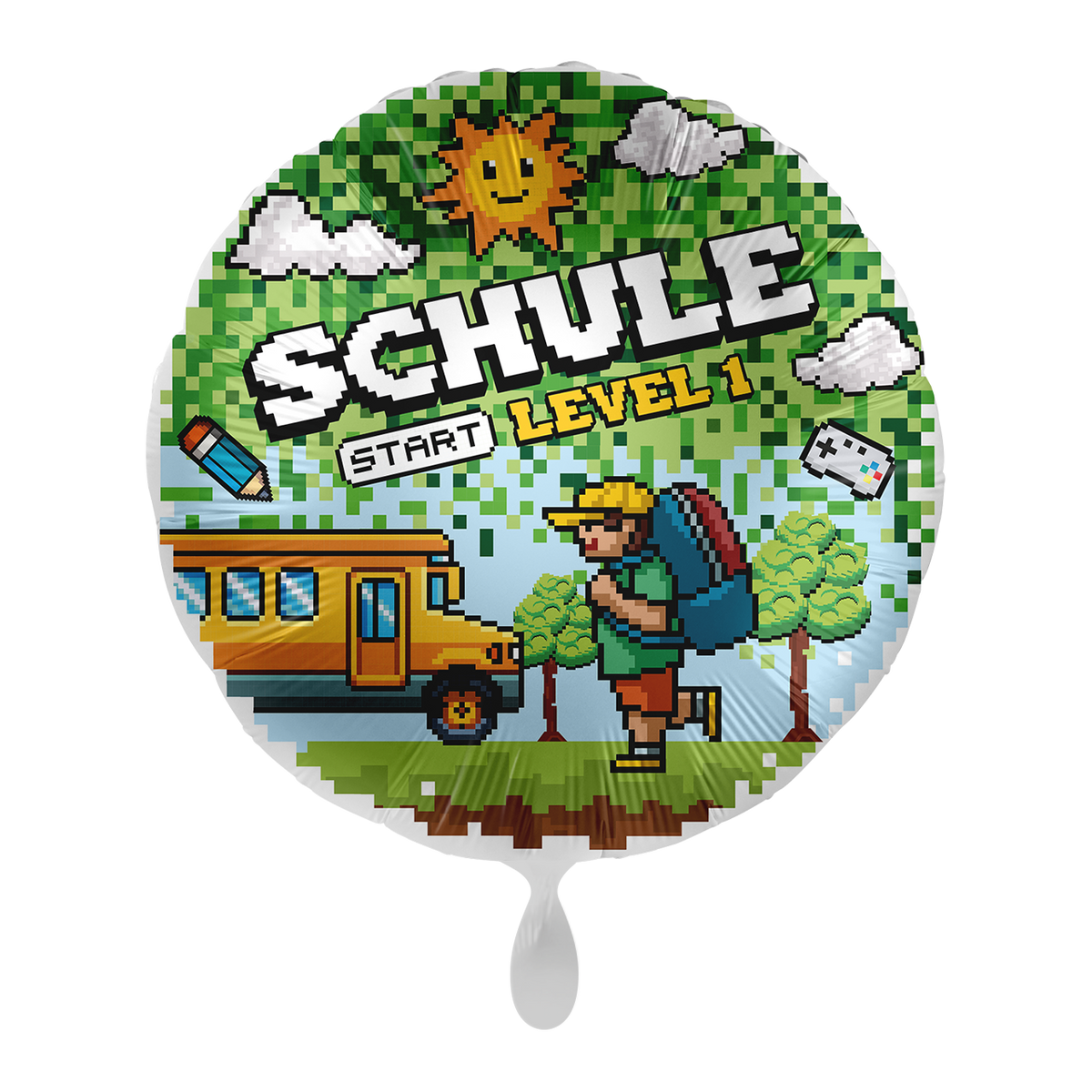 1 Balloon - School - Schule Game Level 1 - GER