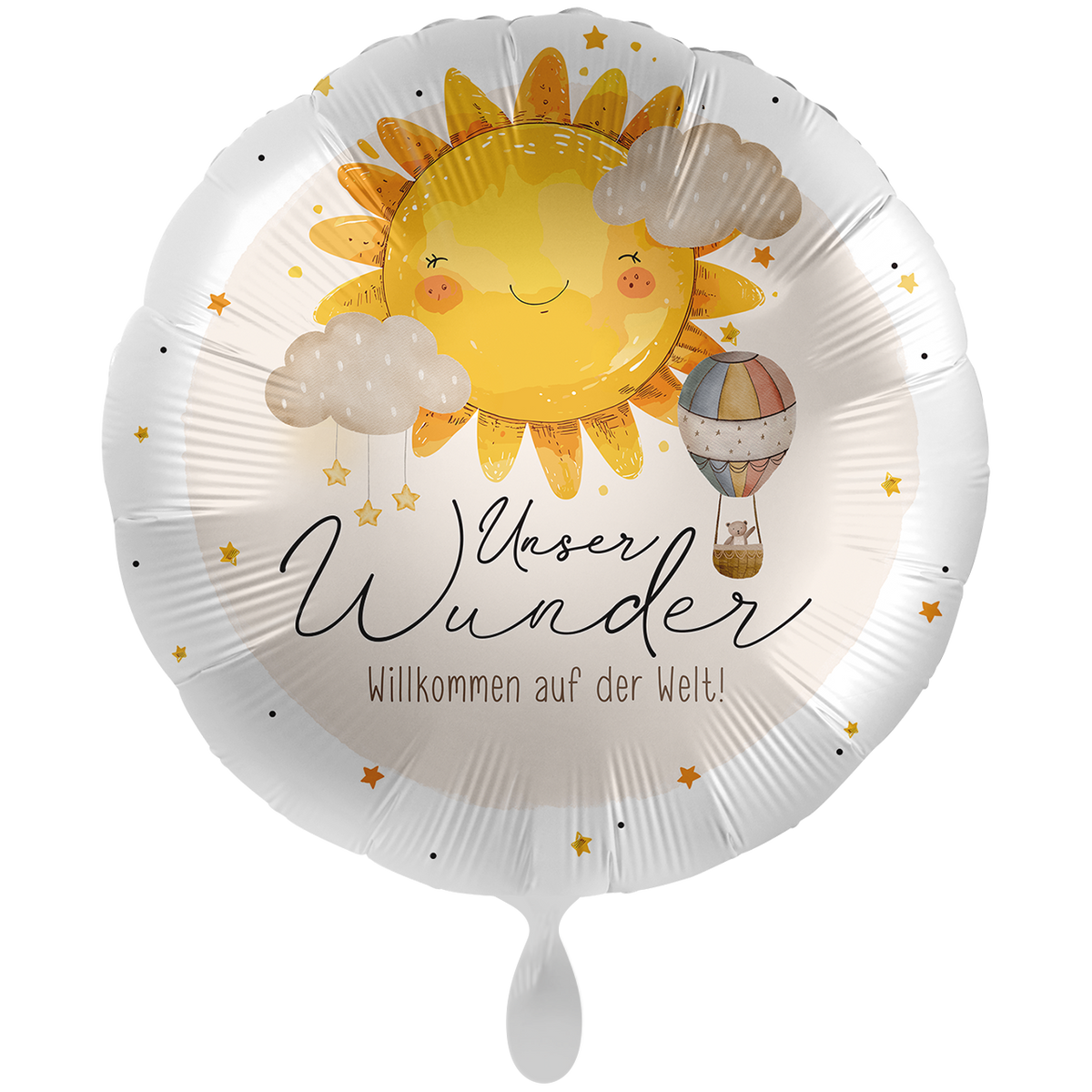 1 Balloon XXL - Baby Neutral - Willkommen auf der Welt