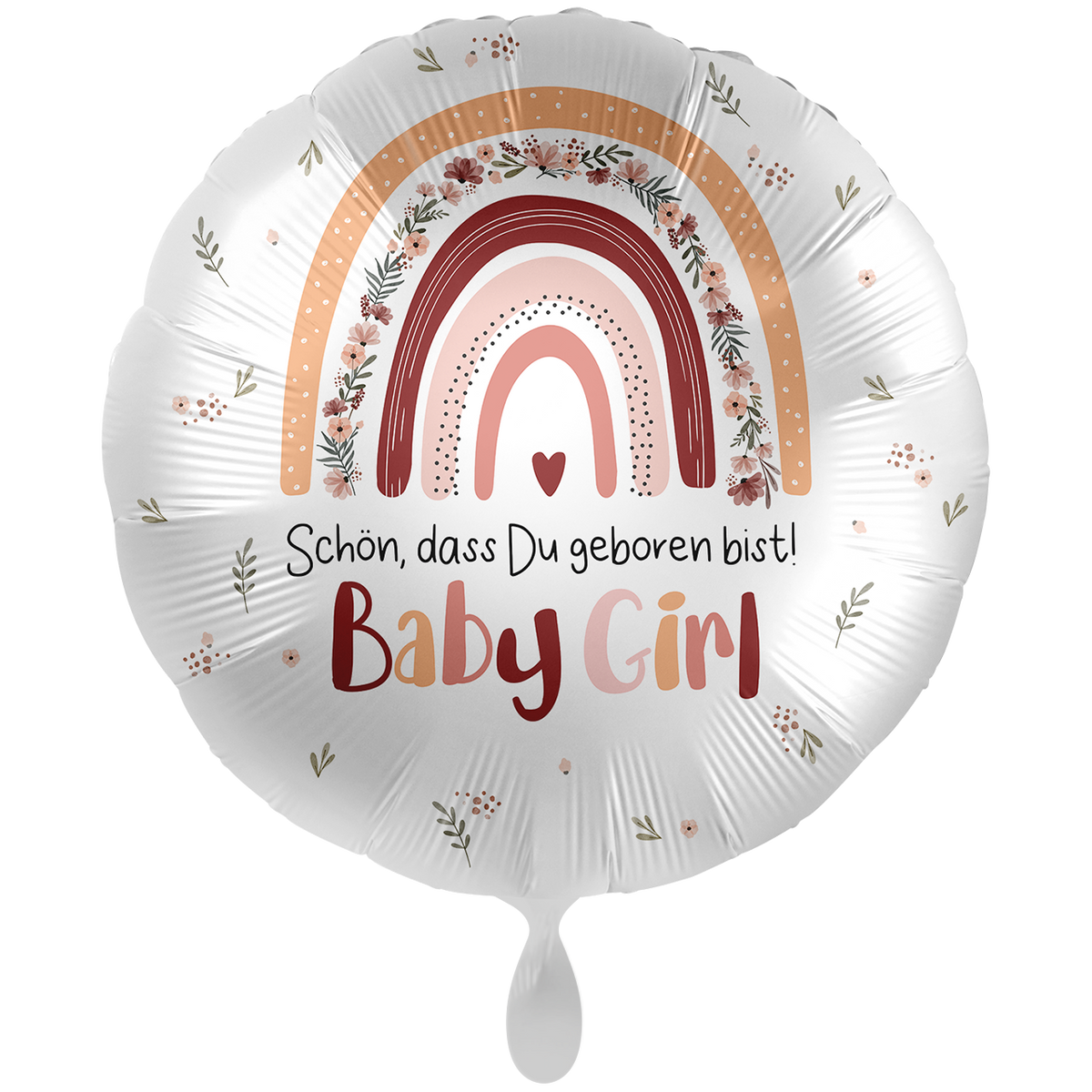 1 Balloon XXL - Baby Girl - Regenbogen Girl - GER
