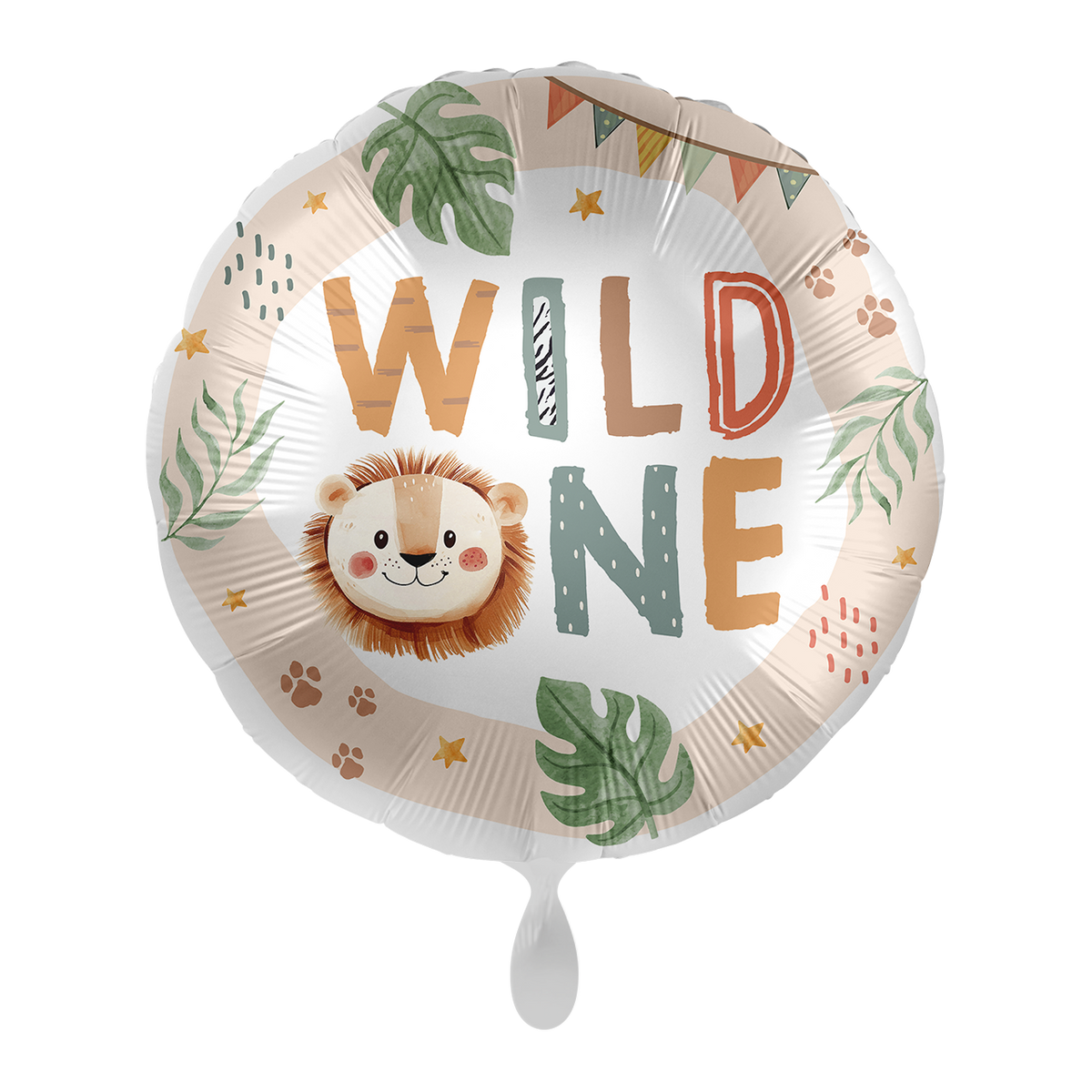 1 Balloon - Kindergeburtstag Neutral - Wild One - ENG