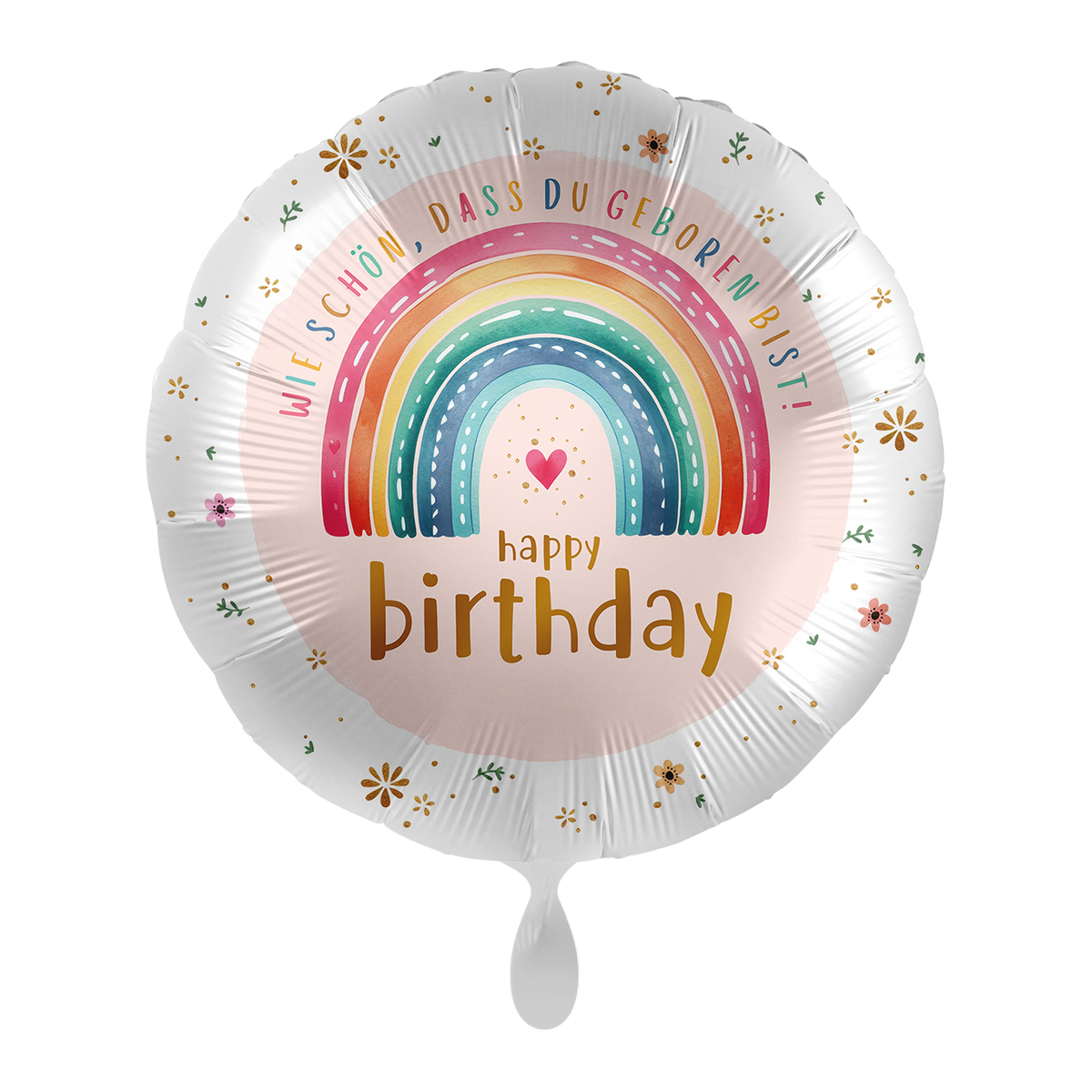 1 Balloon - Dotty Rainbow Birthday - GER