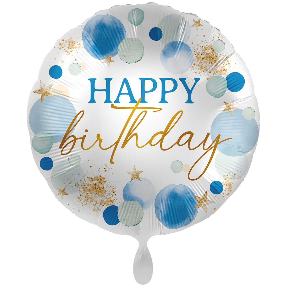 1 Balloon XXL - Lucky Blue Birthday - ENG