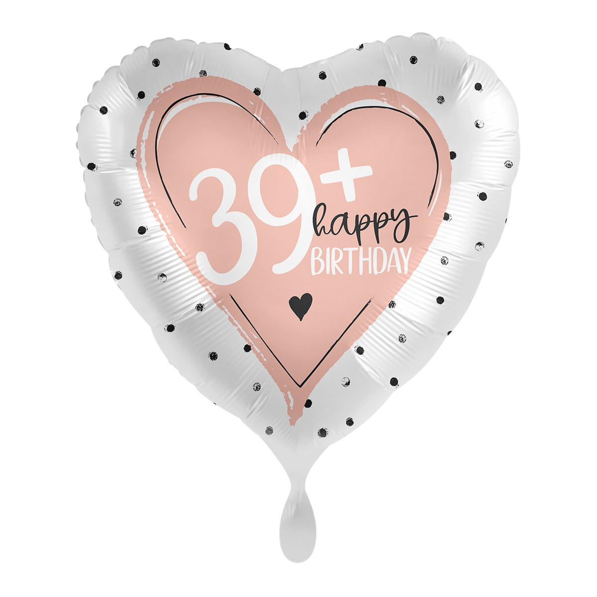 1 Balloon - Glossy - 39+ Happy Birthday - ENG