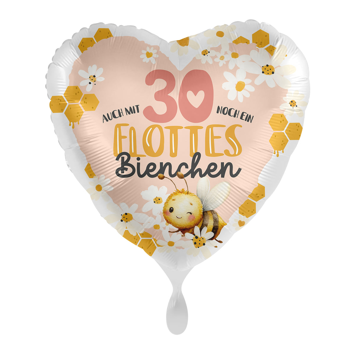 1 Balloon - Bee Happy - Happy Birthday 30 - GER