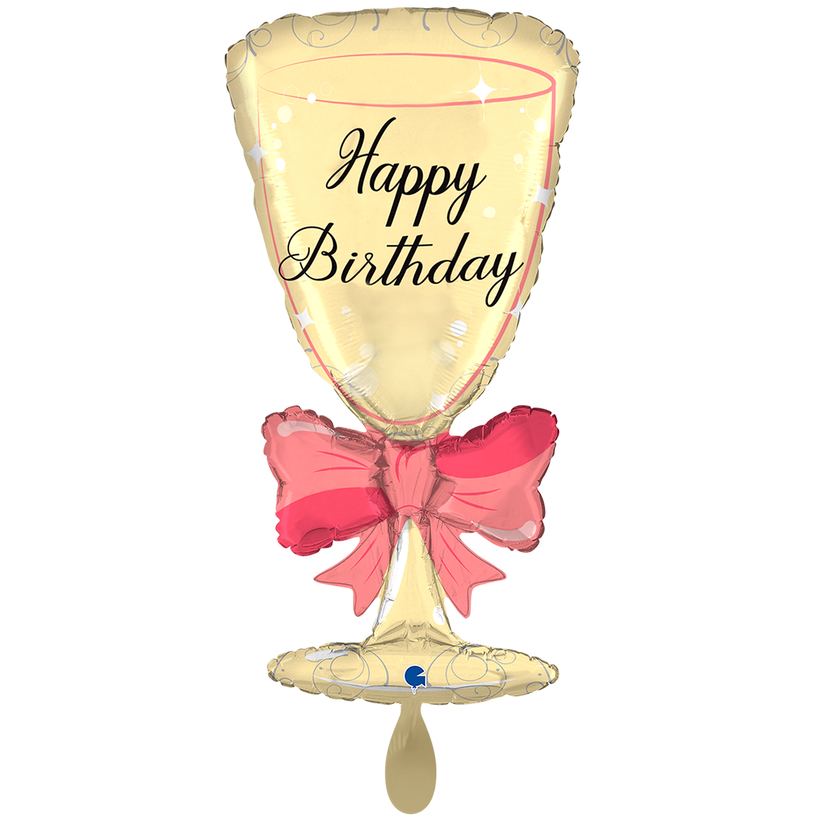 1 Balloon XXL - HB Glass W Ribbon