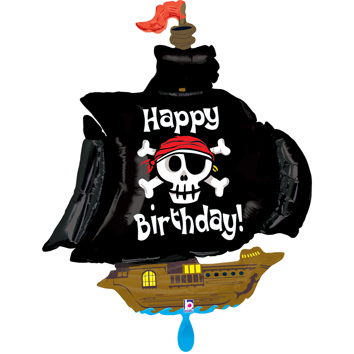 1 Balloon XXL - Pirate Ship Birthday