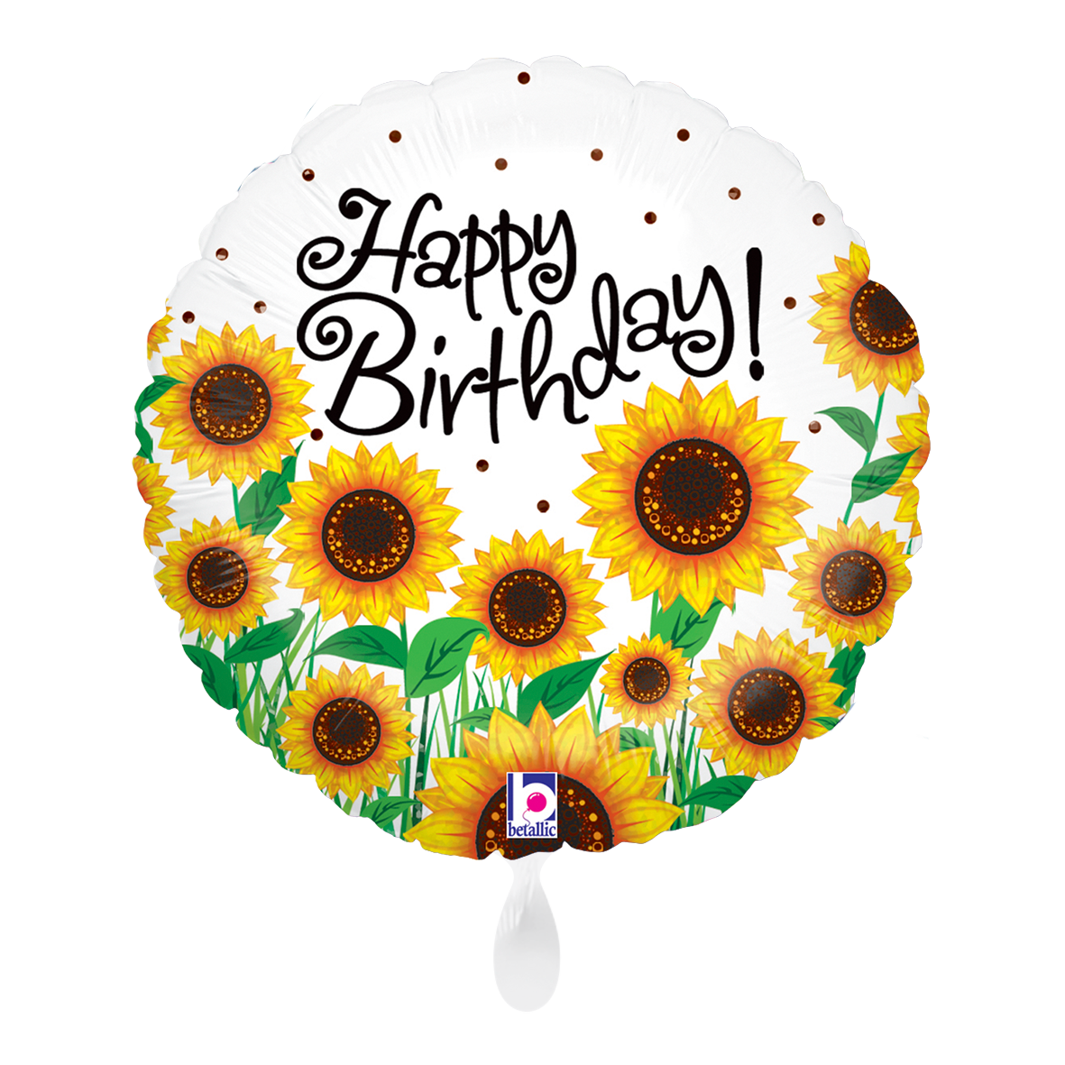 1 Balloon - Sun Sunflowers Birthday