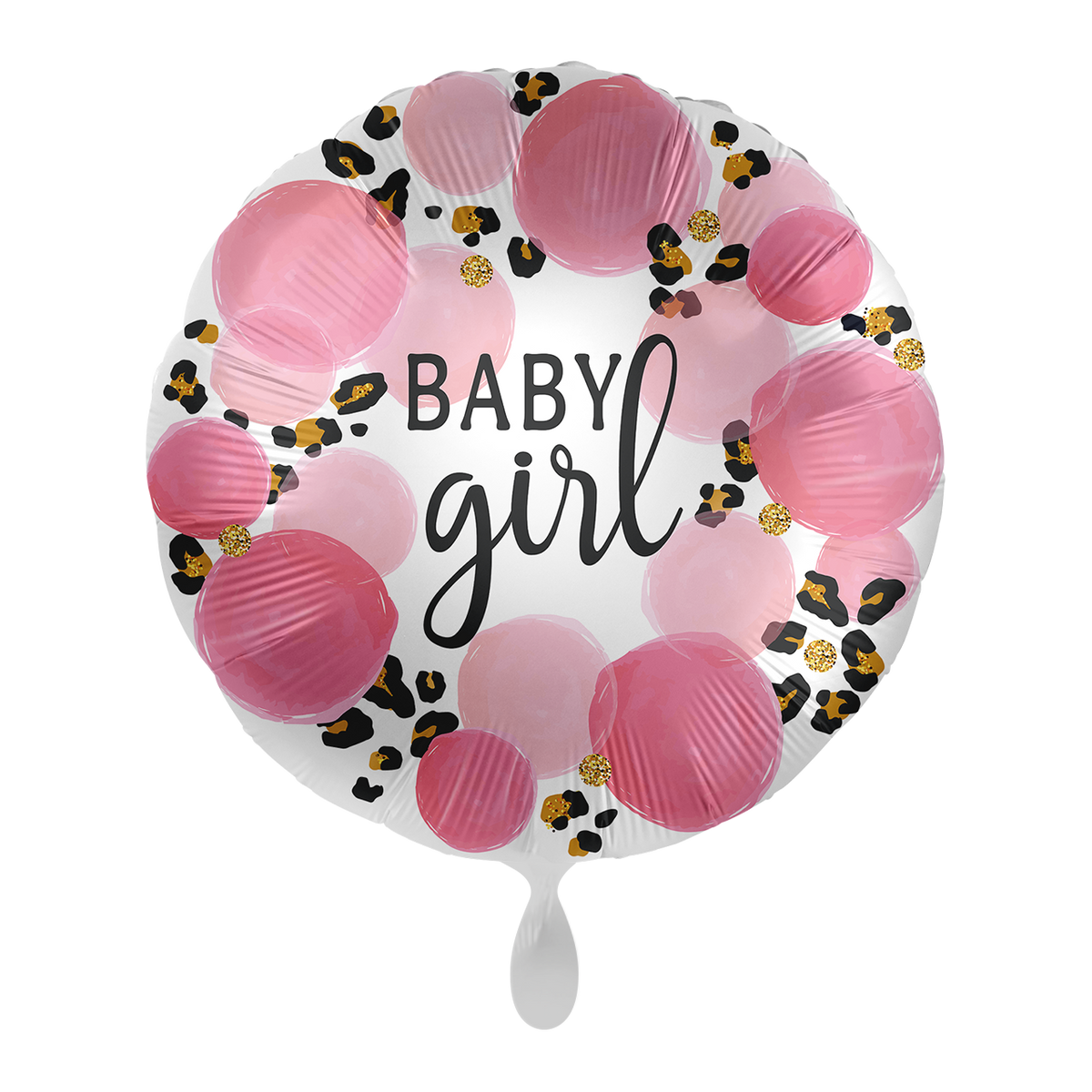 1 Balloon - Baby Girl Leopard - ENG