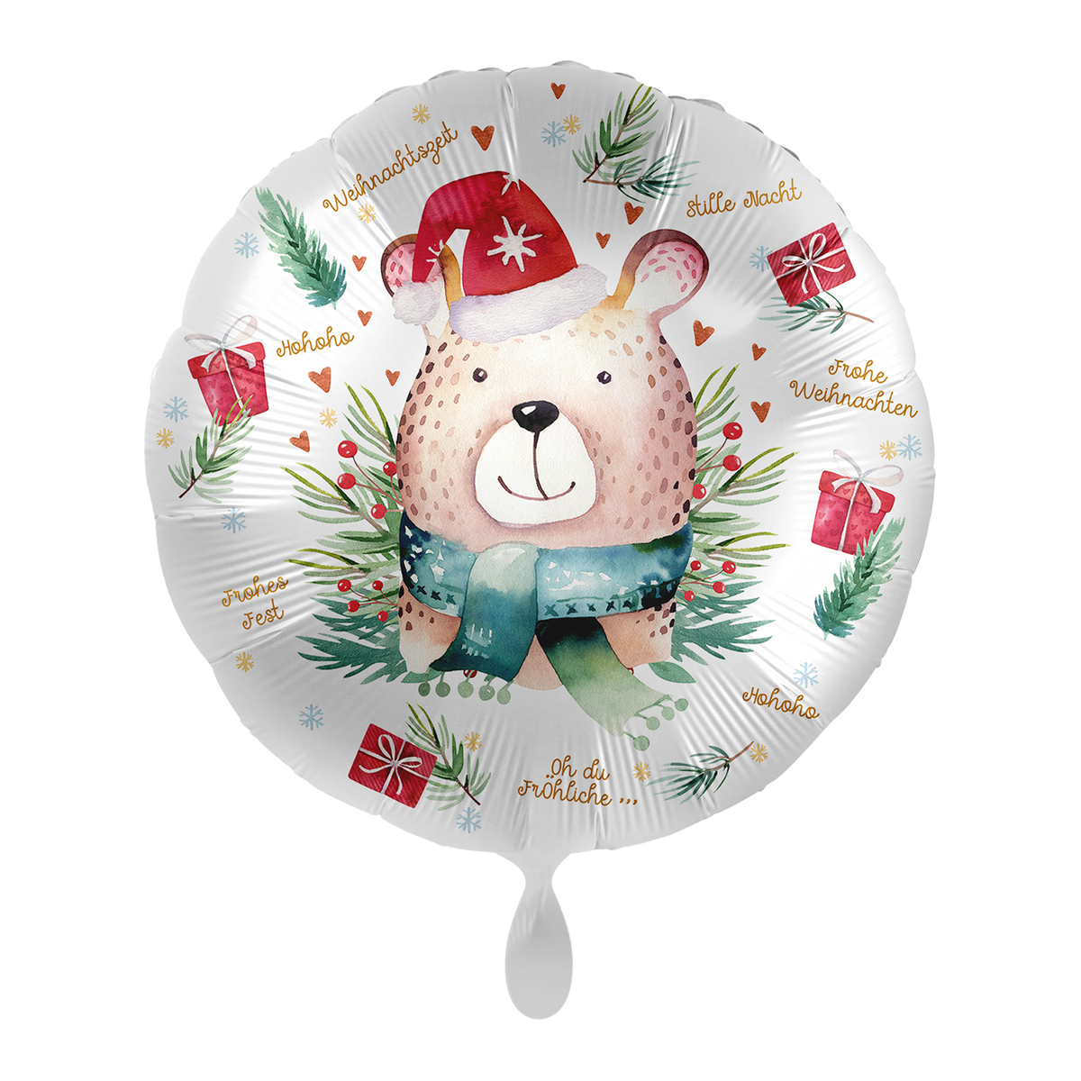 1 Balloon - Cute Christmas Bear - GER