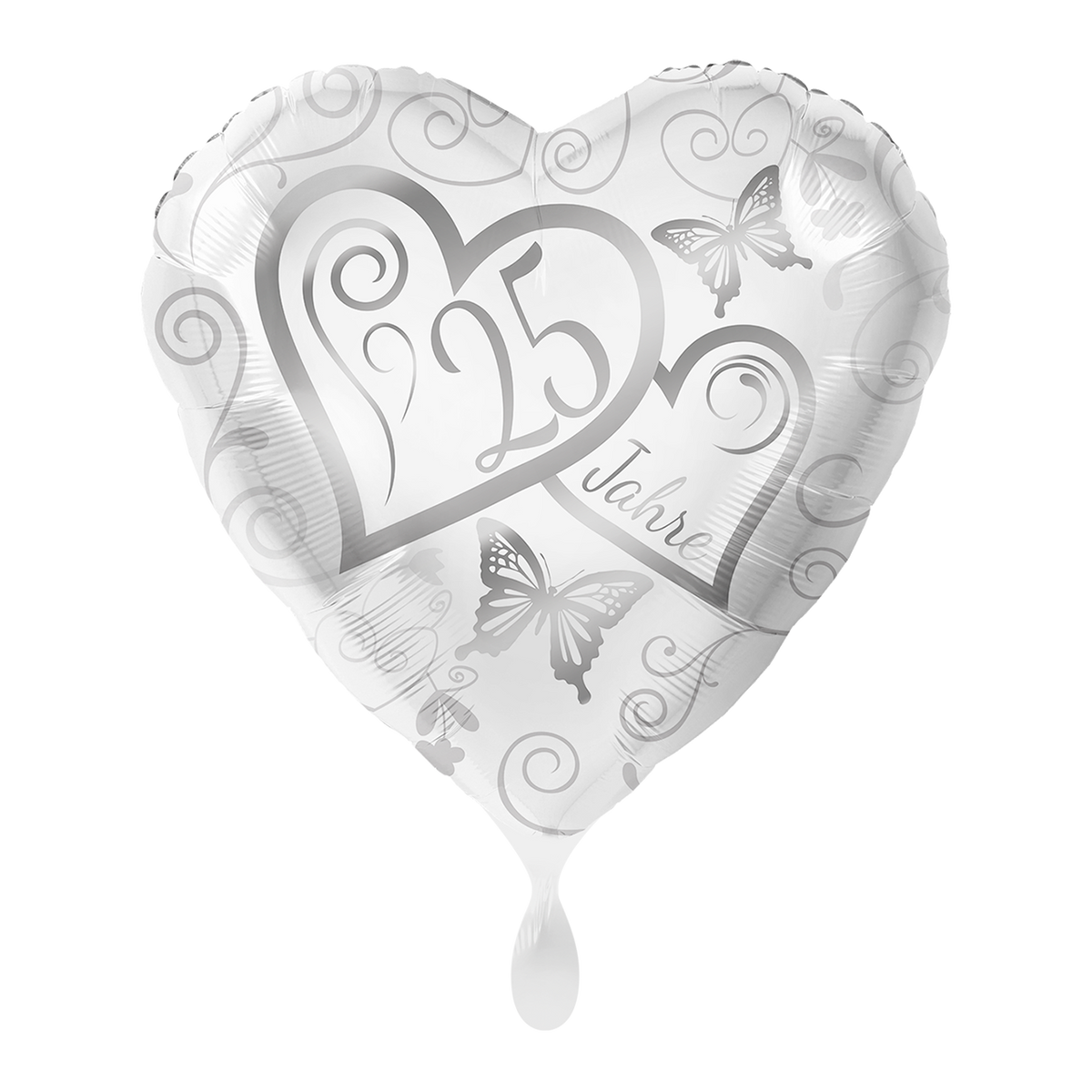 1 Ballon - Herzen 25 Jahre
