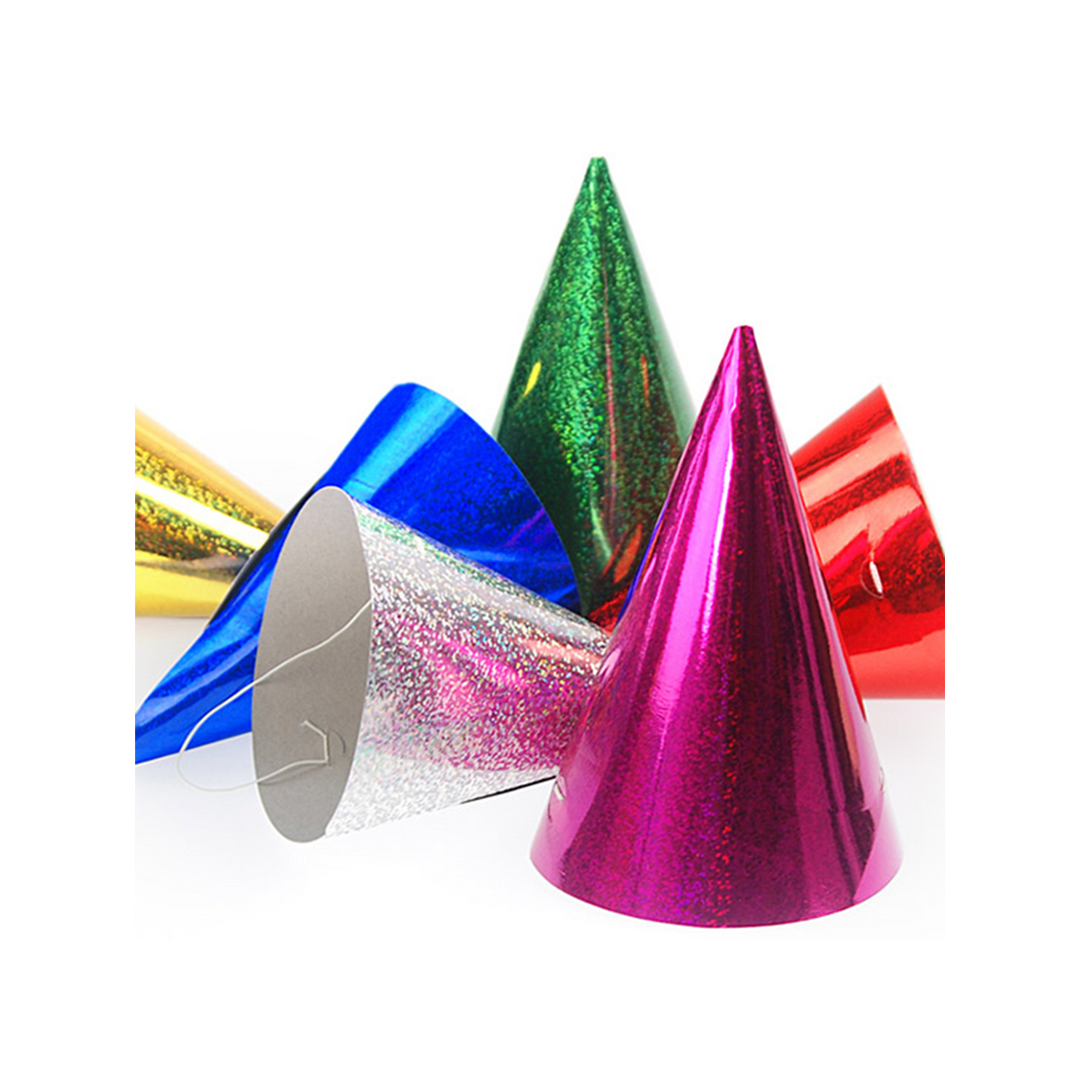 20 Partyhüte - Holographic - Mix