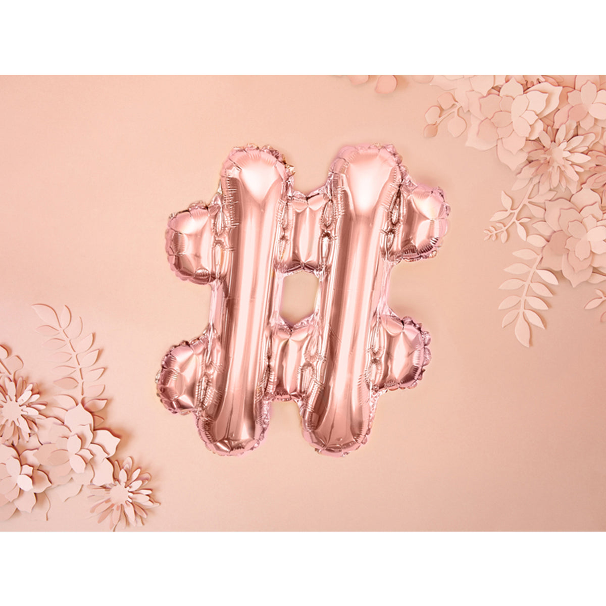 1 Ballon XS - Zeichen # - RoseGold