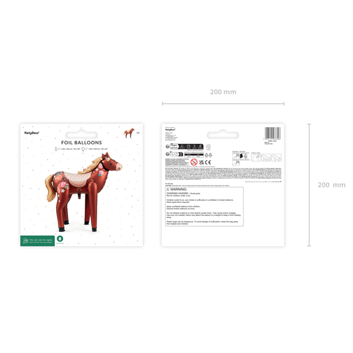 1 Standing Balloon XXL - Horse