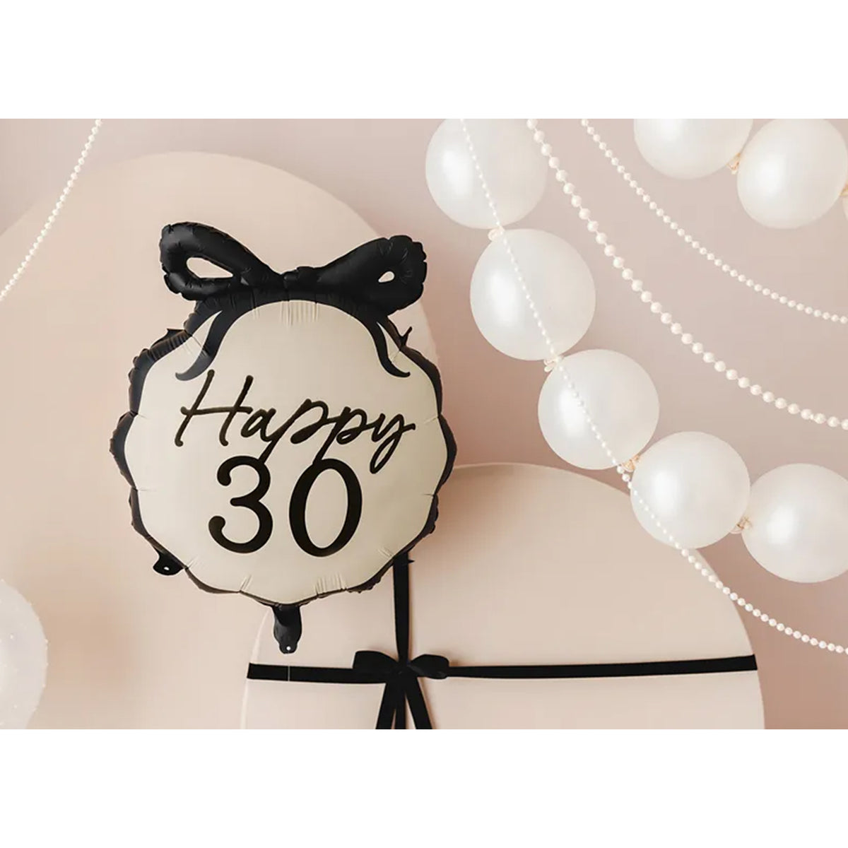 1 Ballon - Birthday Schleife 30