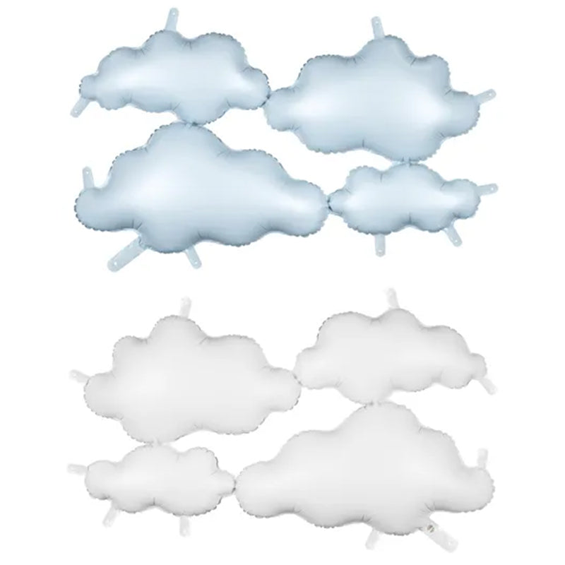1 Ballon XXL - Doppelseitiger Hintergrund Wolken