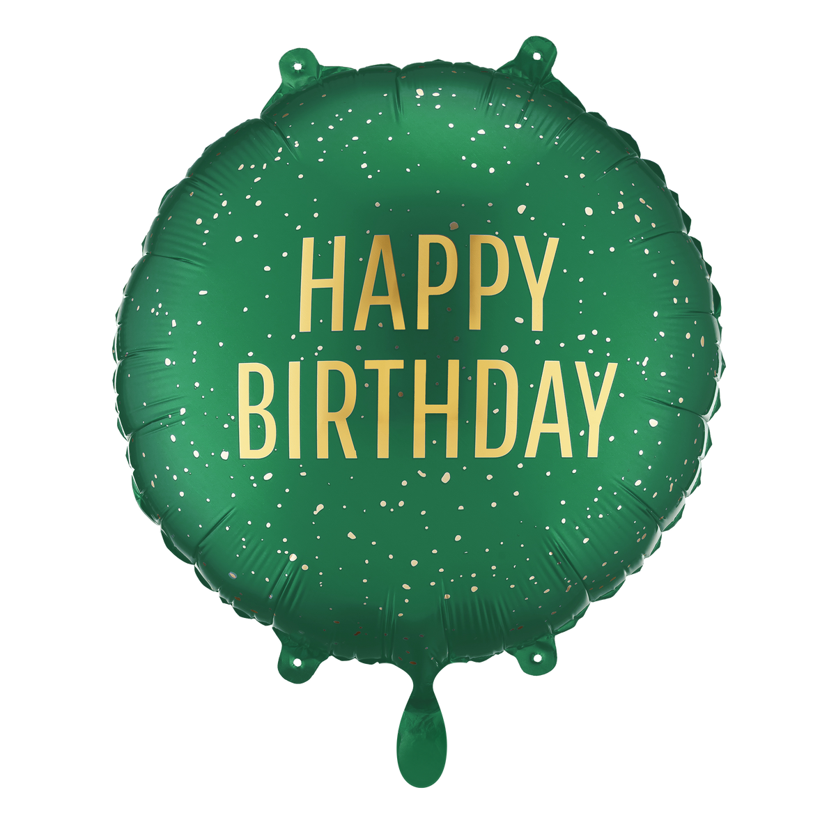 1 Ballon - Happy Birthday - Dunkelgrün