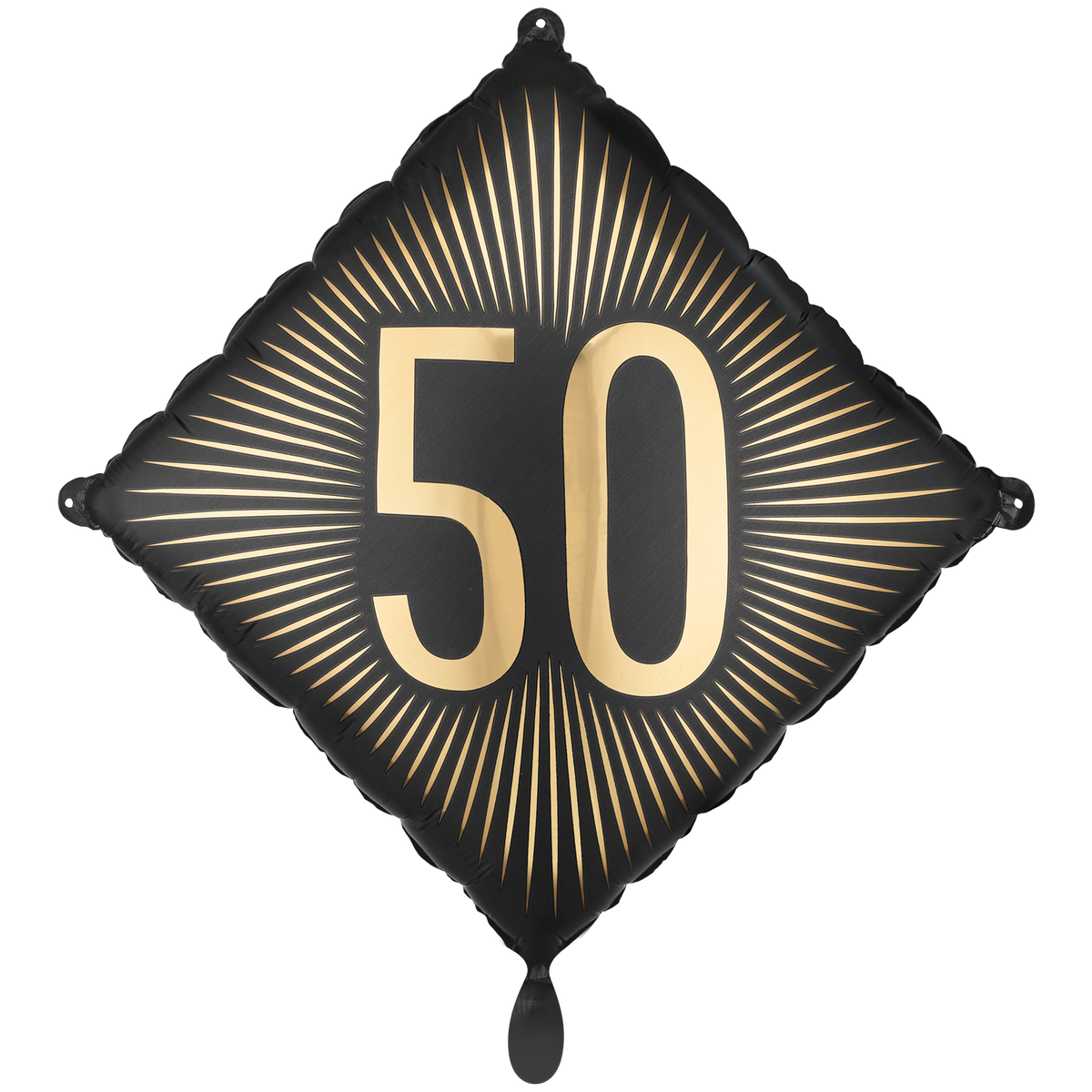 1 Ballon - Schwarz - Gold Birthday 50