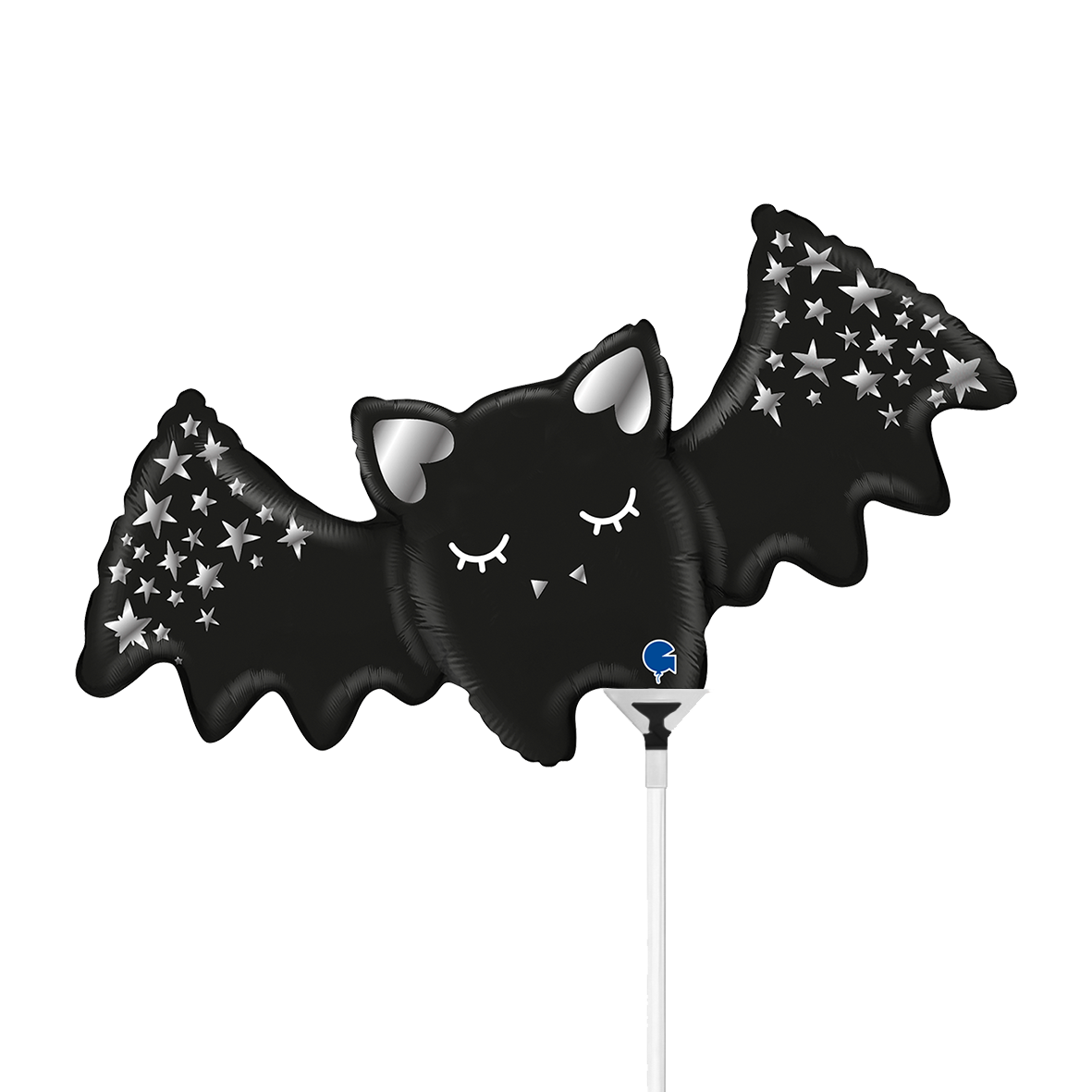 10 Miniballoons Airfilled - Sparkling Bat (Unverpackt)