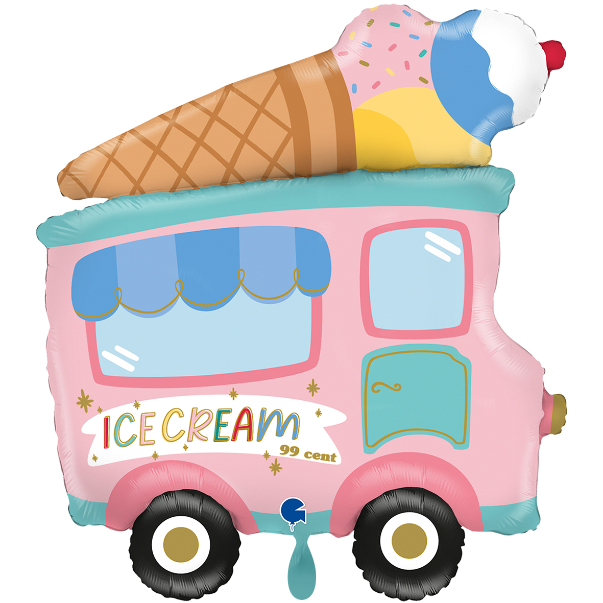 1 Balloon XXL - 60's Ice Cream Truck