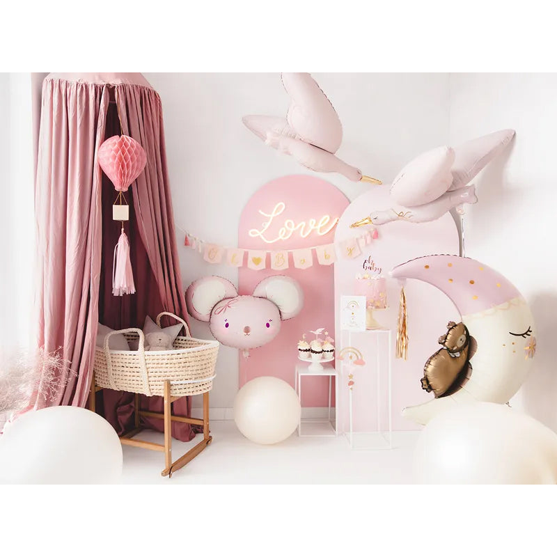 1 Bannergirlande - Oh Baby Rosa