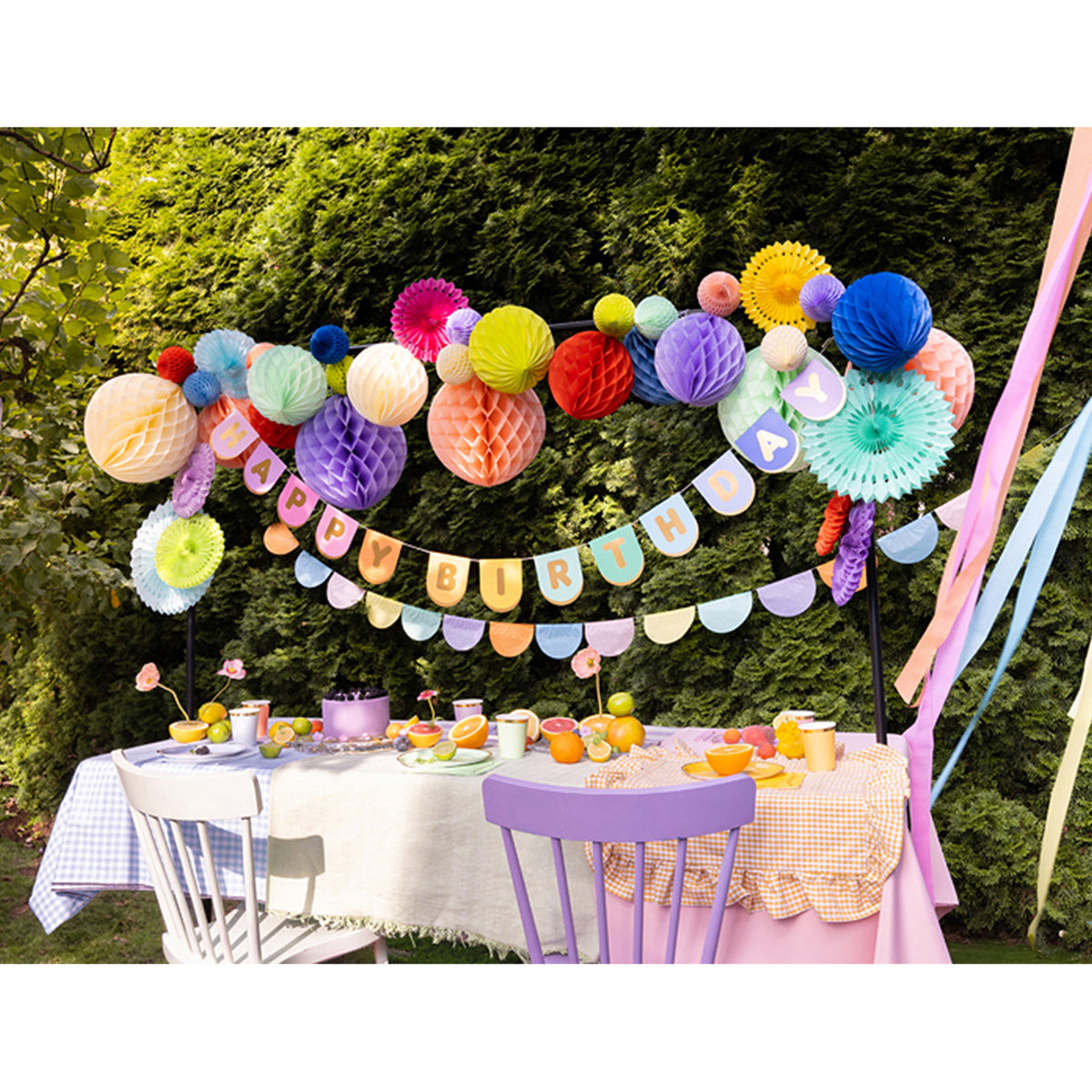 1 Bannergirlande - Happy Birthday Colourful