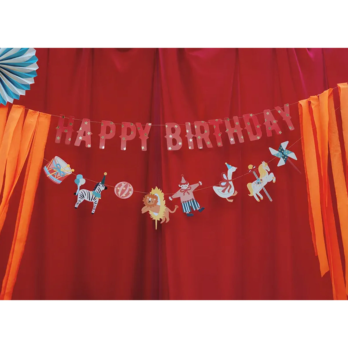 1 Bannergirlande - Happy Birthday Circus