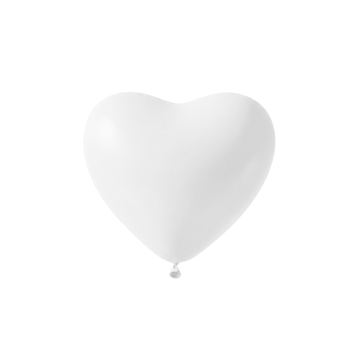 50 Herzballons - Ø13 cm - White