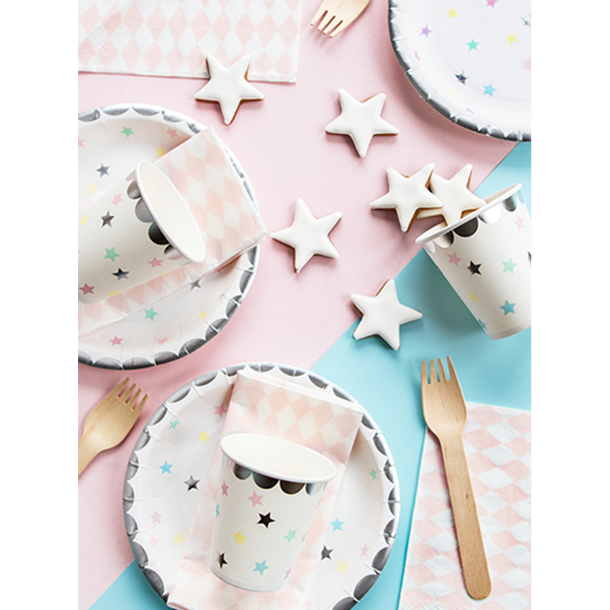 6 Pappbecher Trend - 180ml - Unicorn Stars