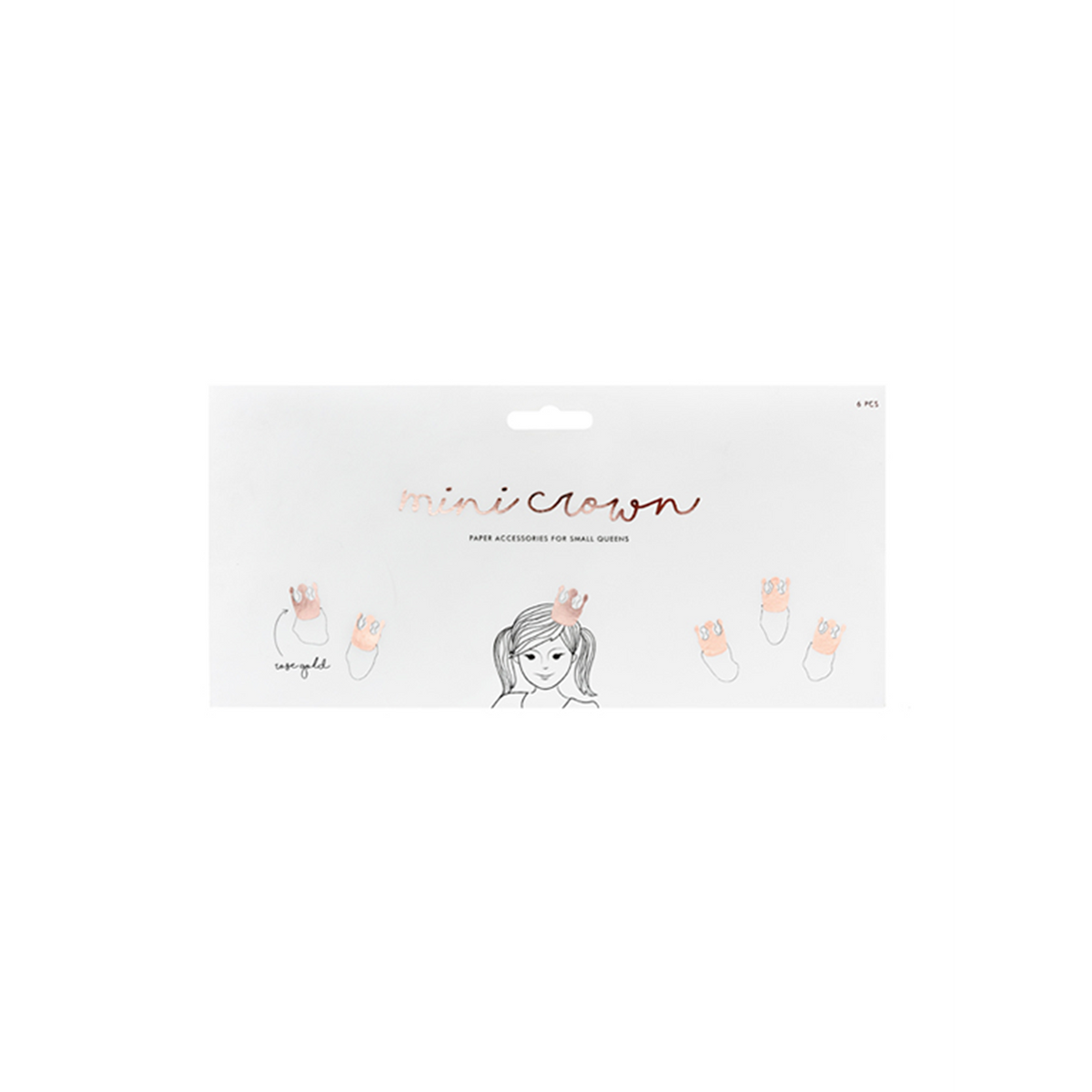 6 Partykronen - RoseGold