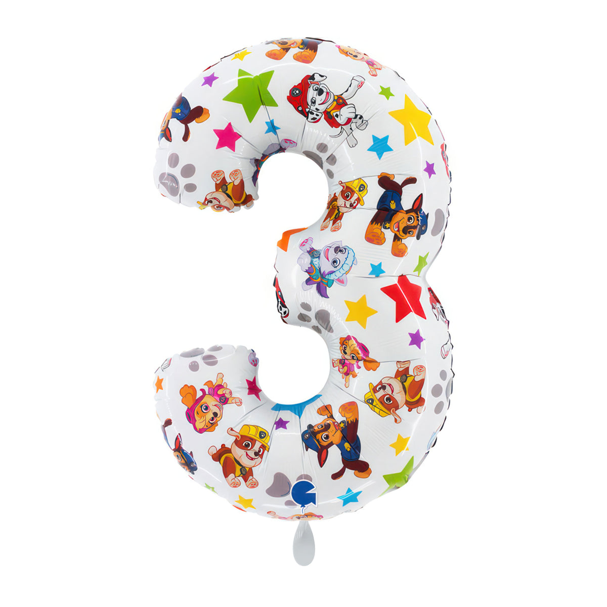 1 Balloon XL - Paw Patrol - Number Three