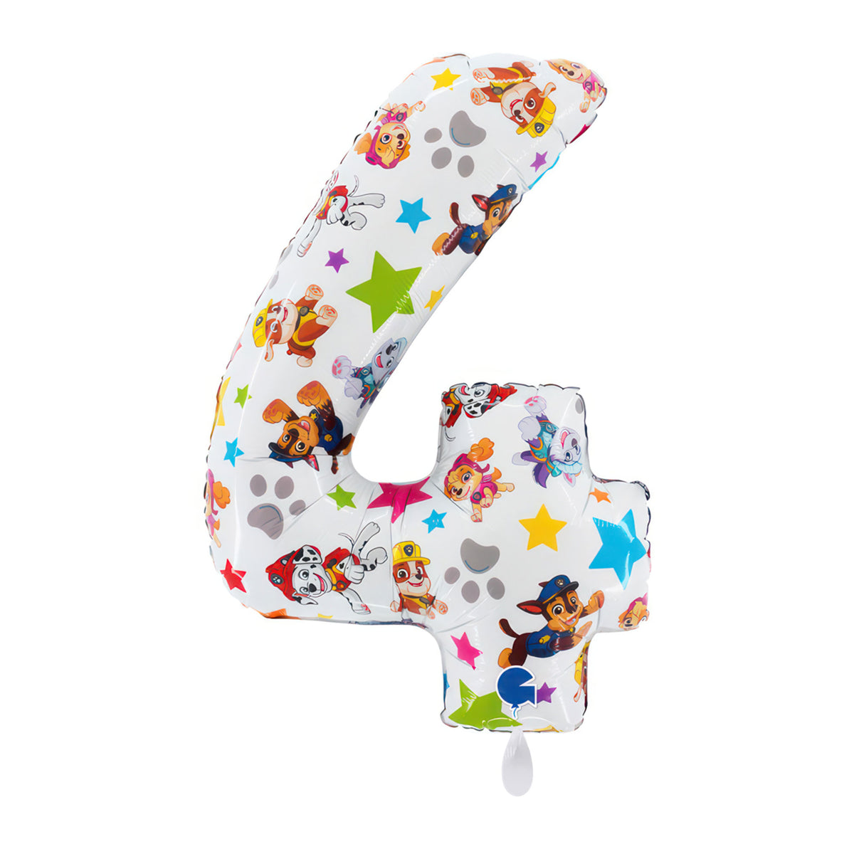 1 Balloon XL - Paw Patrol - Number Four
