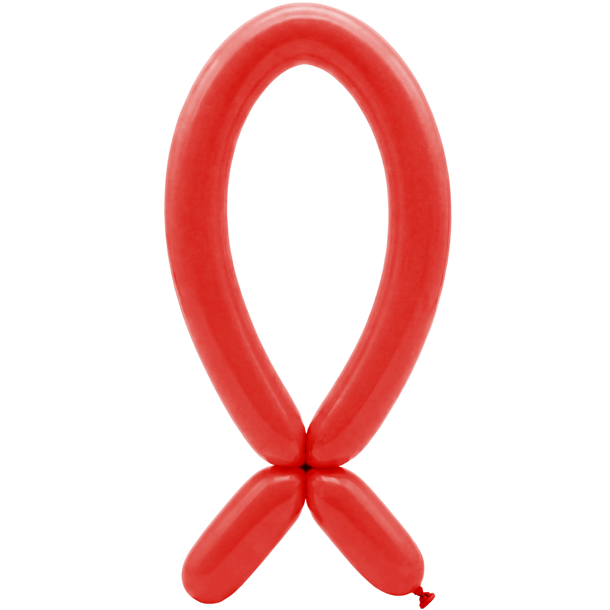 50 Modelling Balloons - Nozzle up - 5x152cm - Red