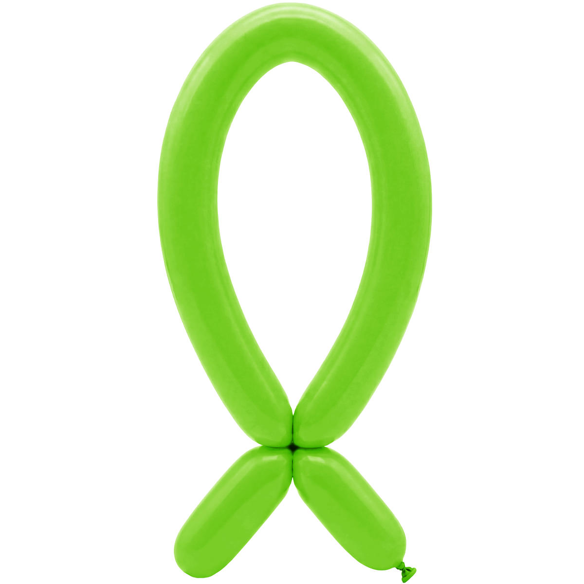 50 Modelling Balloons - Nozzle up - 5x152cm - Lime Green
