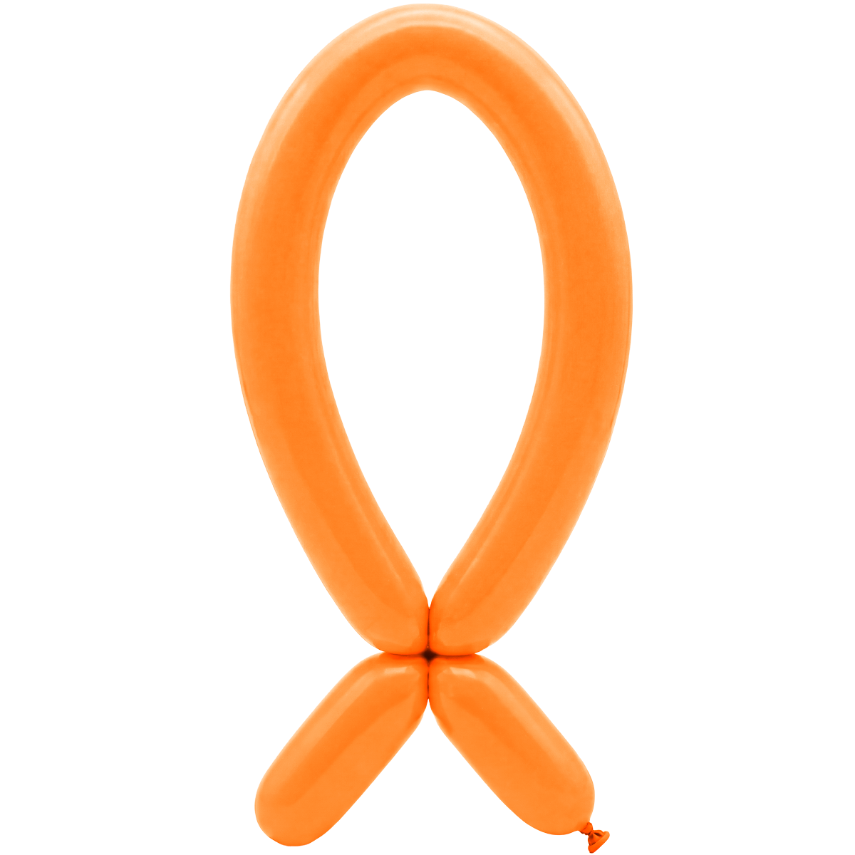50 Modelling Balloons - Nozzle up - 5x152cm - Orange