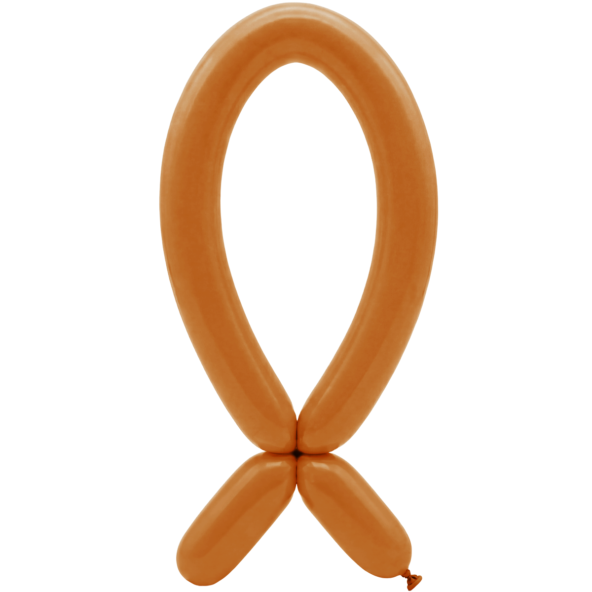 50 Modelling Balloons - Nozzle up - 5x152cm - Sunset Orange