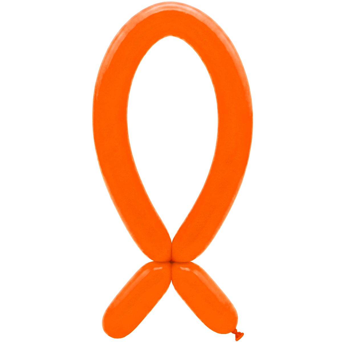 50 Modelling Balloons - Nozzle up - 5x152cm - Neon Orange