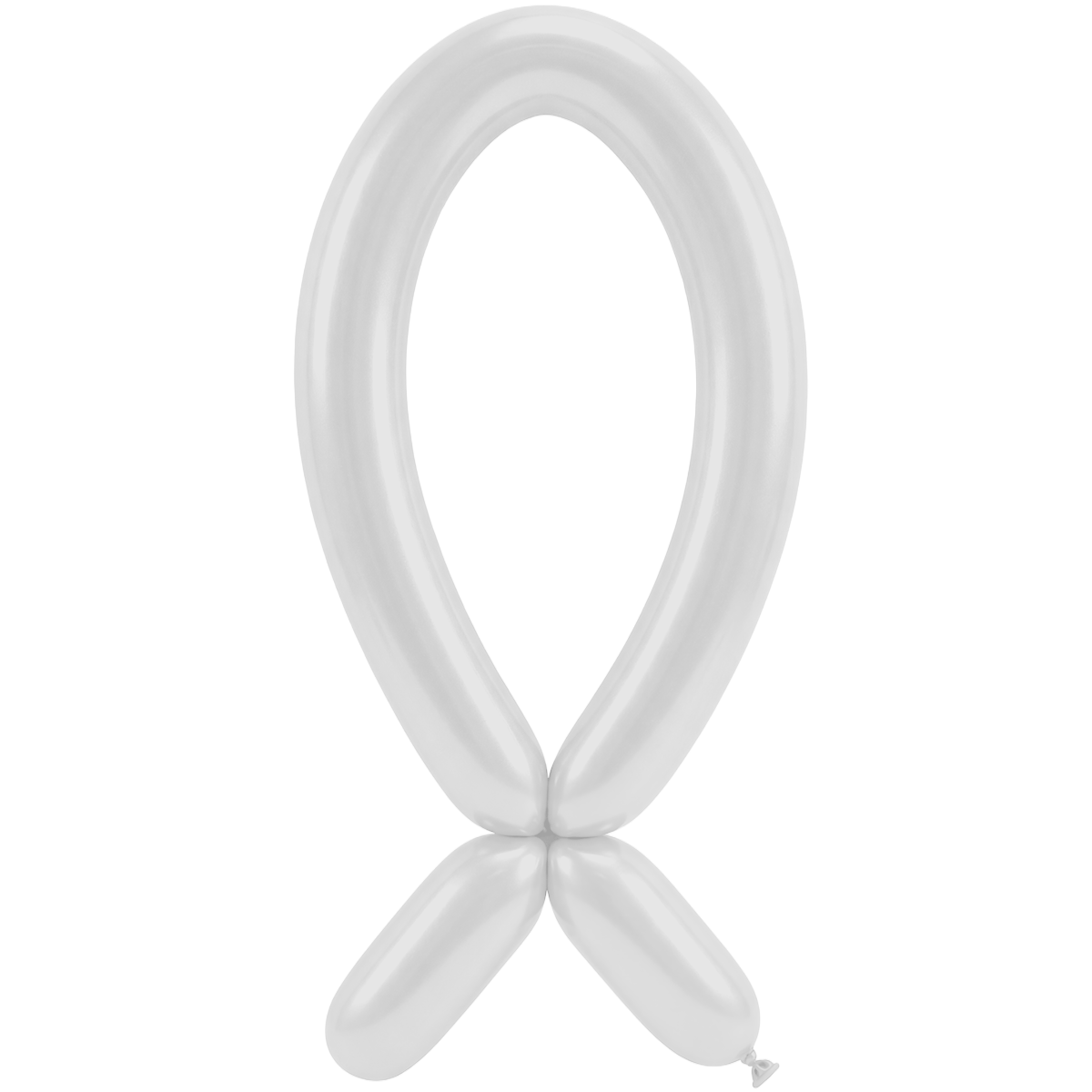 50 Modelling Balloons - Nozzle up - 5x152cm - Pearl White