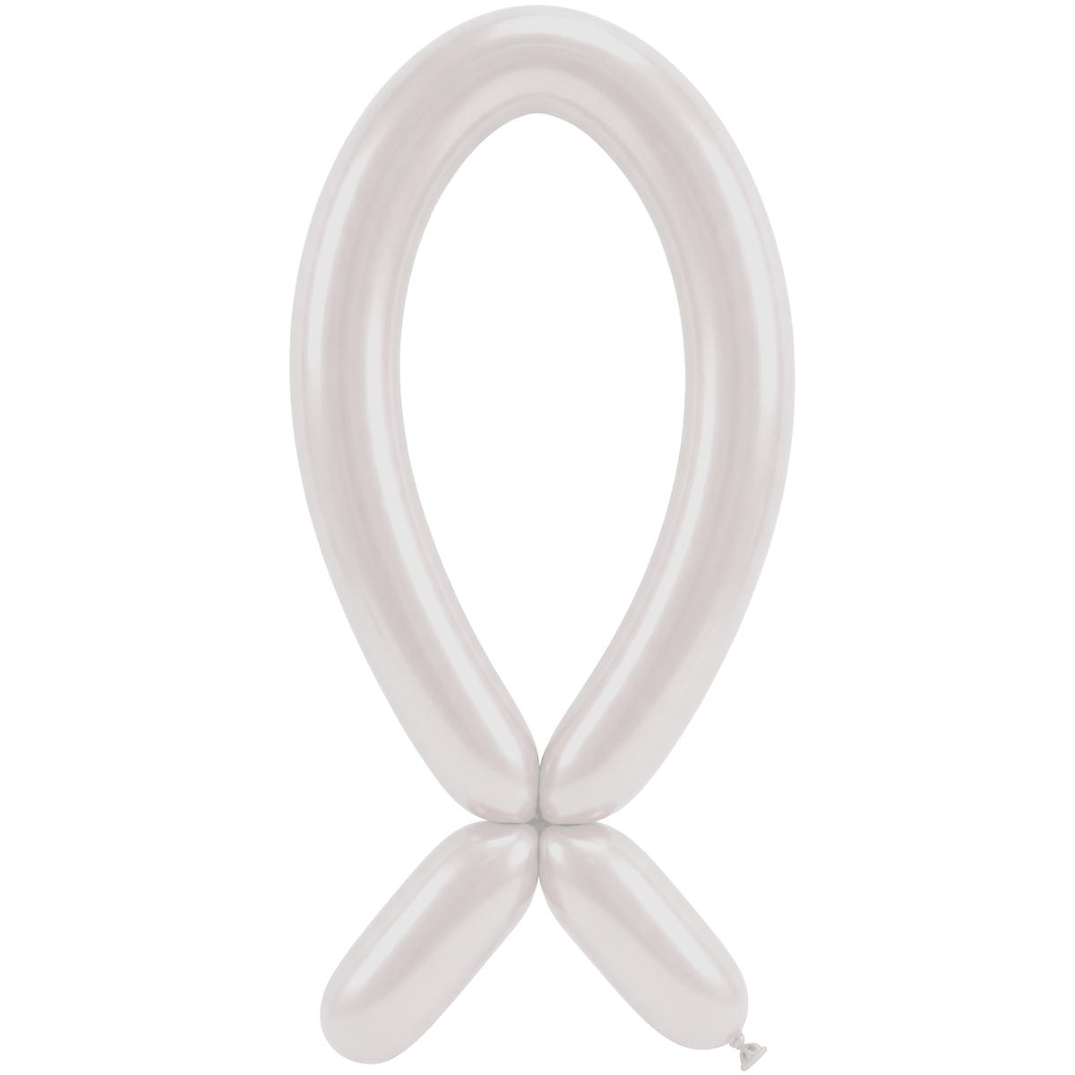 50 Modelling Balloons - Nozzle up - 5x152cm - Pearl Pearl