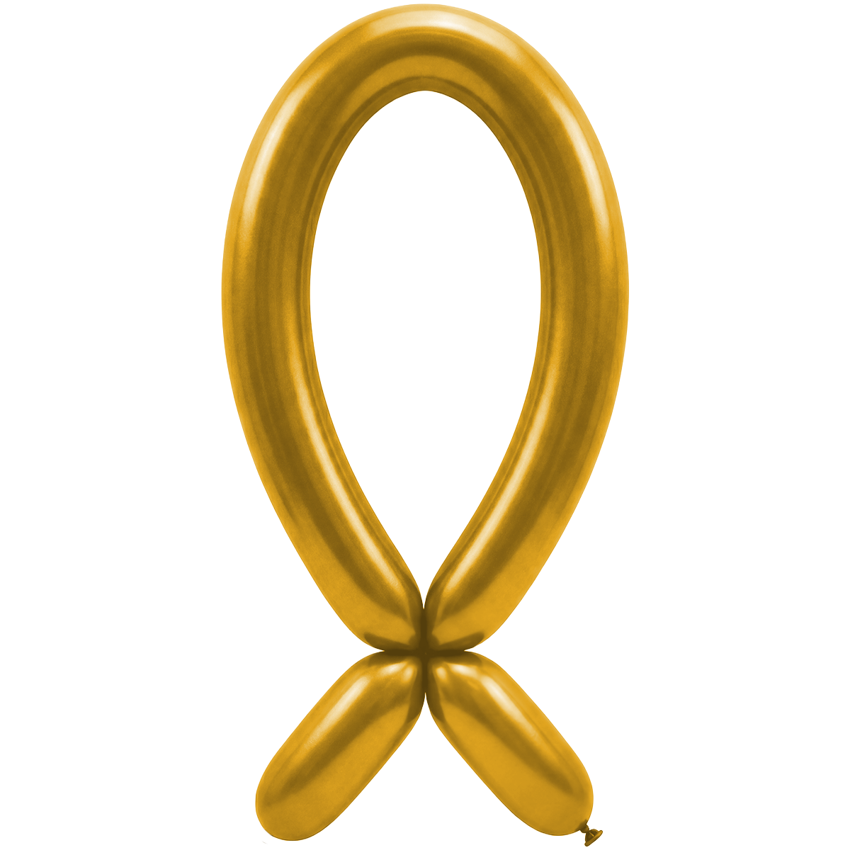 50 Modelling Balloons - Nozzle up - 5x152cm - Metallic Gold