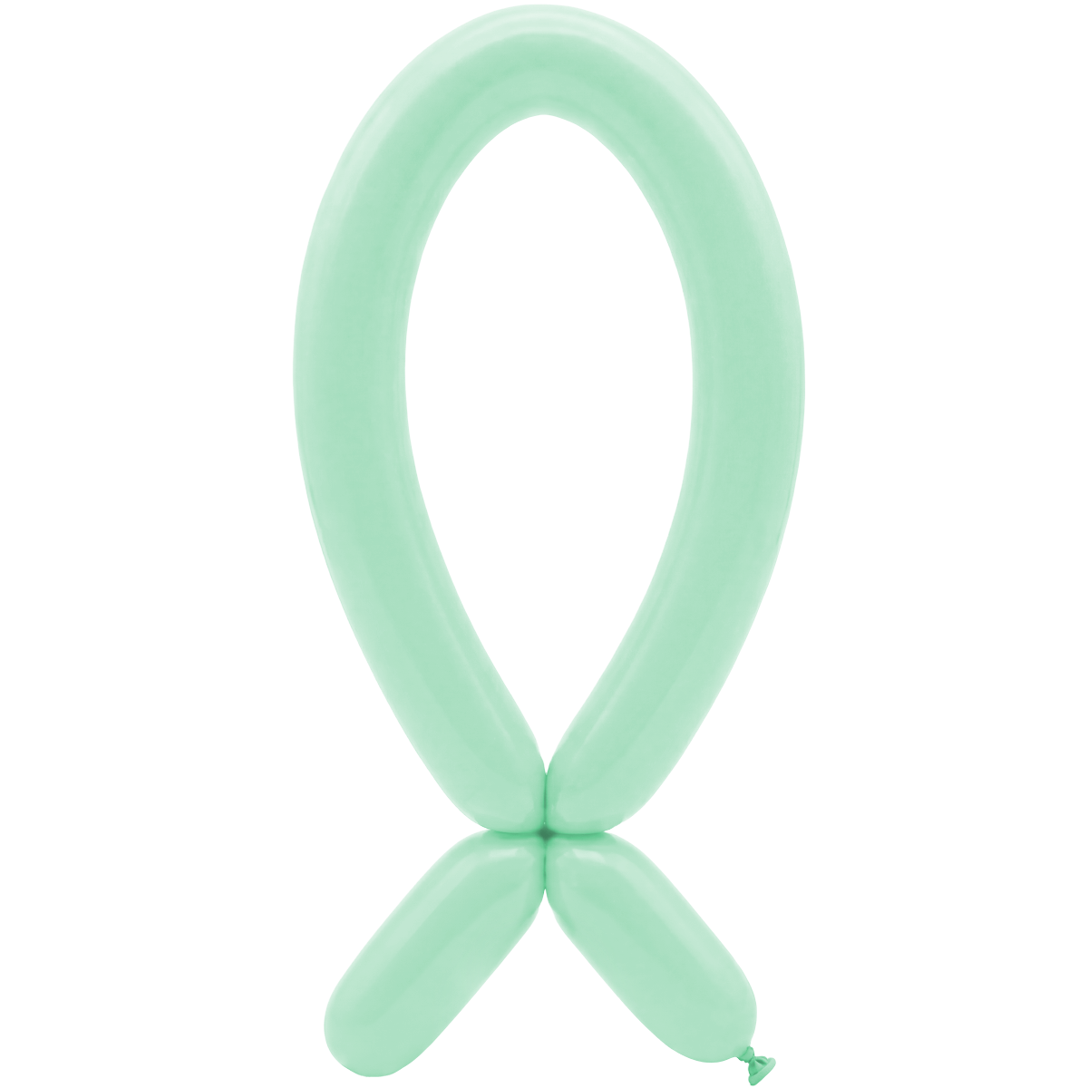 50 Modelling Balloons - Nozzle up - 5x152cm - Pastel Matte Green