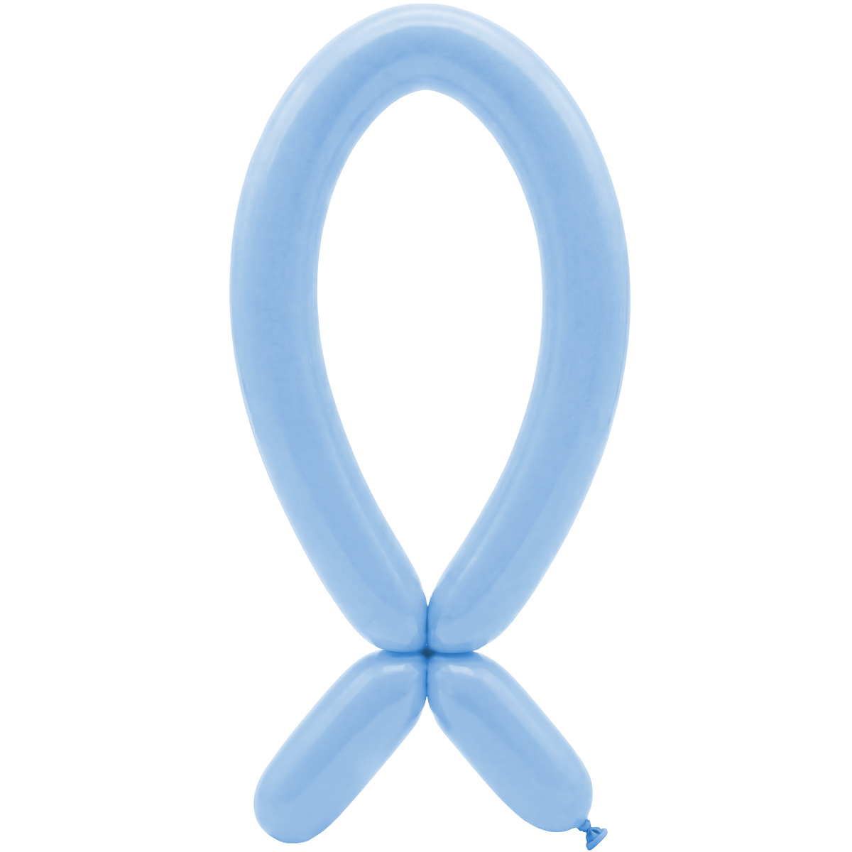 50 Modelling Balloons - Nozzle up - 5x152cm - Pastel Matte Blue