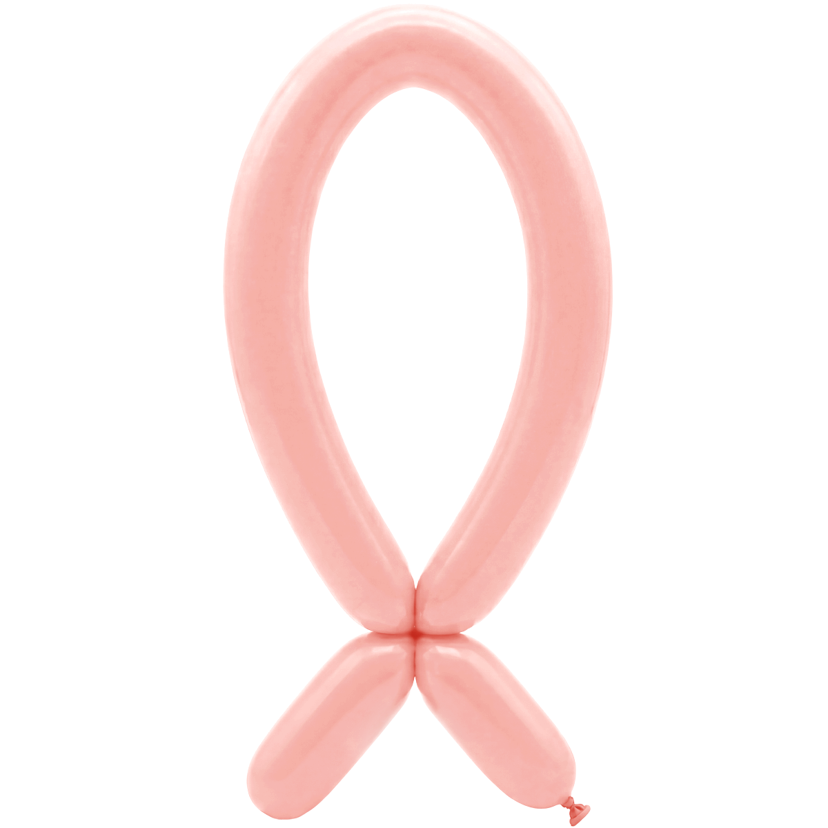 50 Modelling Balloons - Nozzle up - 5x152cm - Pastel Matte Melon