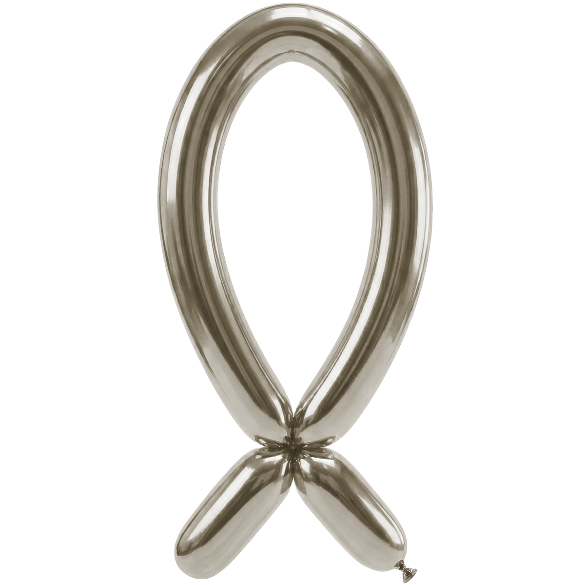 50 Modelling Balloons - Nozzle up - 5x152cm - Silk Cream Pearl