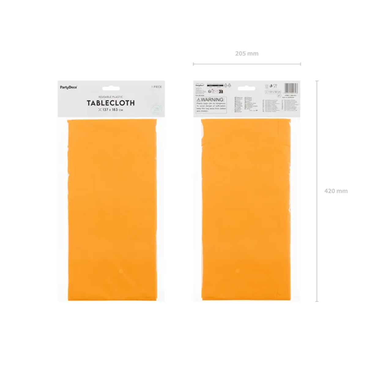1 Tischdecke - Hellorange