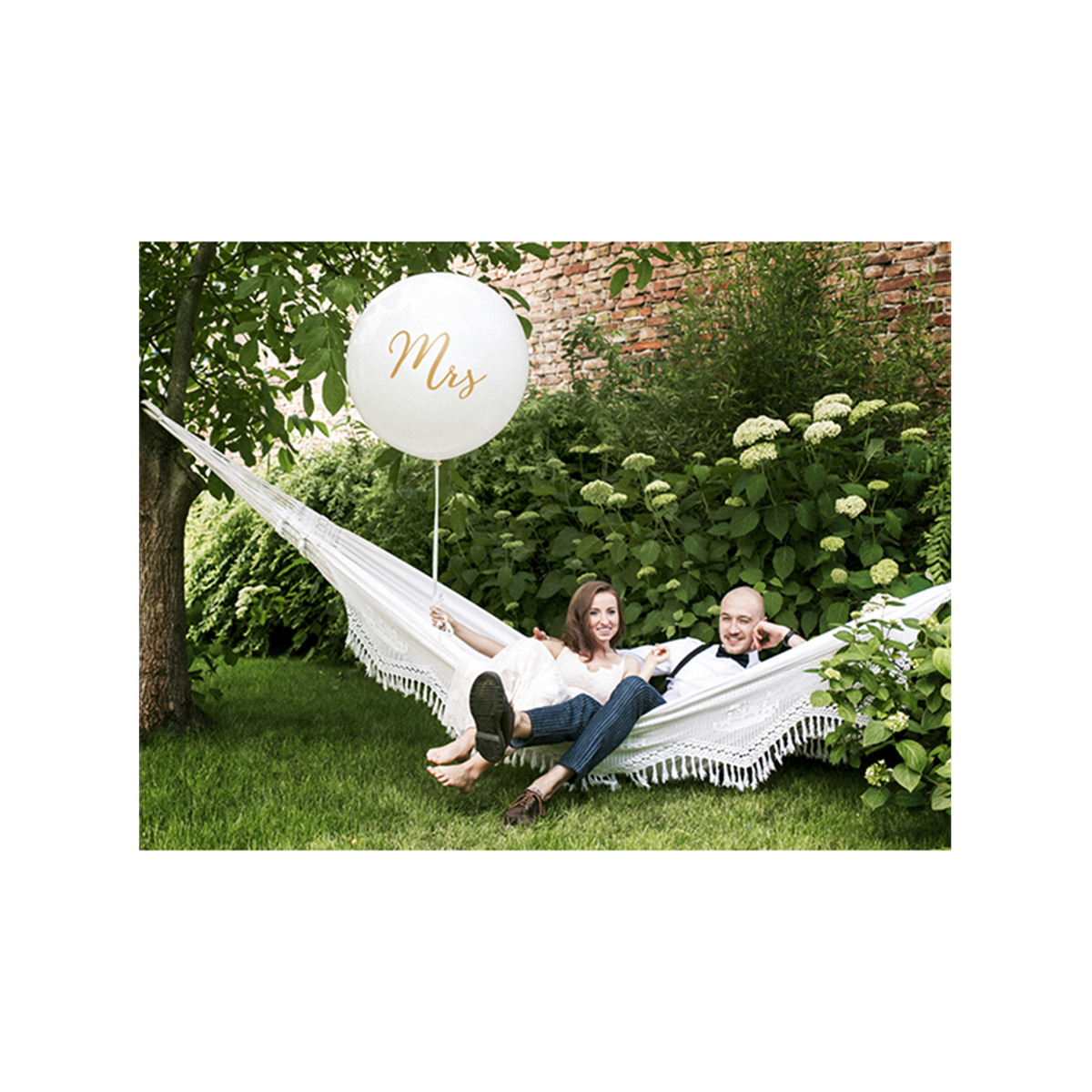 1 Riesenballon - Ø 1m - Mrs - Gold